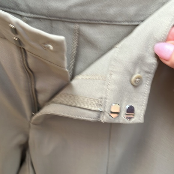 Beige business trousers, office pants petite - Picture 4 of 7